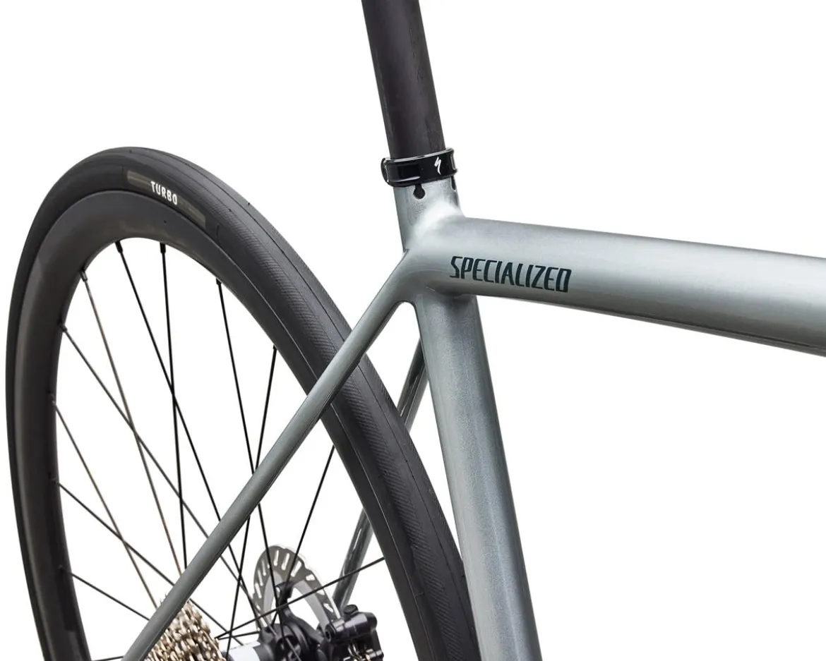 Specialized Aethos 2 Pro (Gloss Shadow Silver/Emerald Metallic) (54cm) (Shimano Di2)