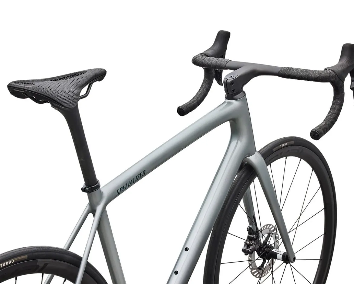 Specialized Aethos 2 Pro (Gloss Shadow Silver/Emerald Metallic) (54cm) (Shimano Di2)