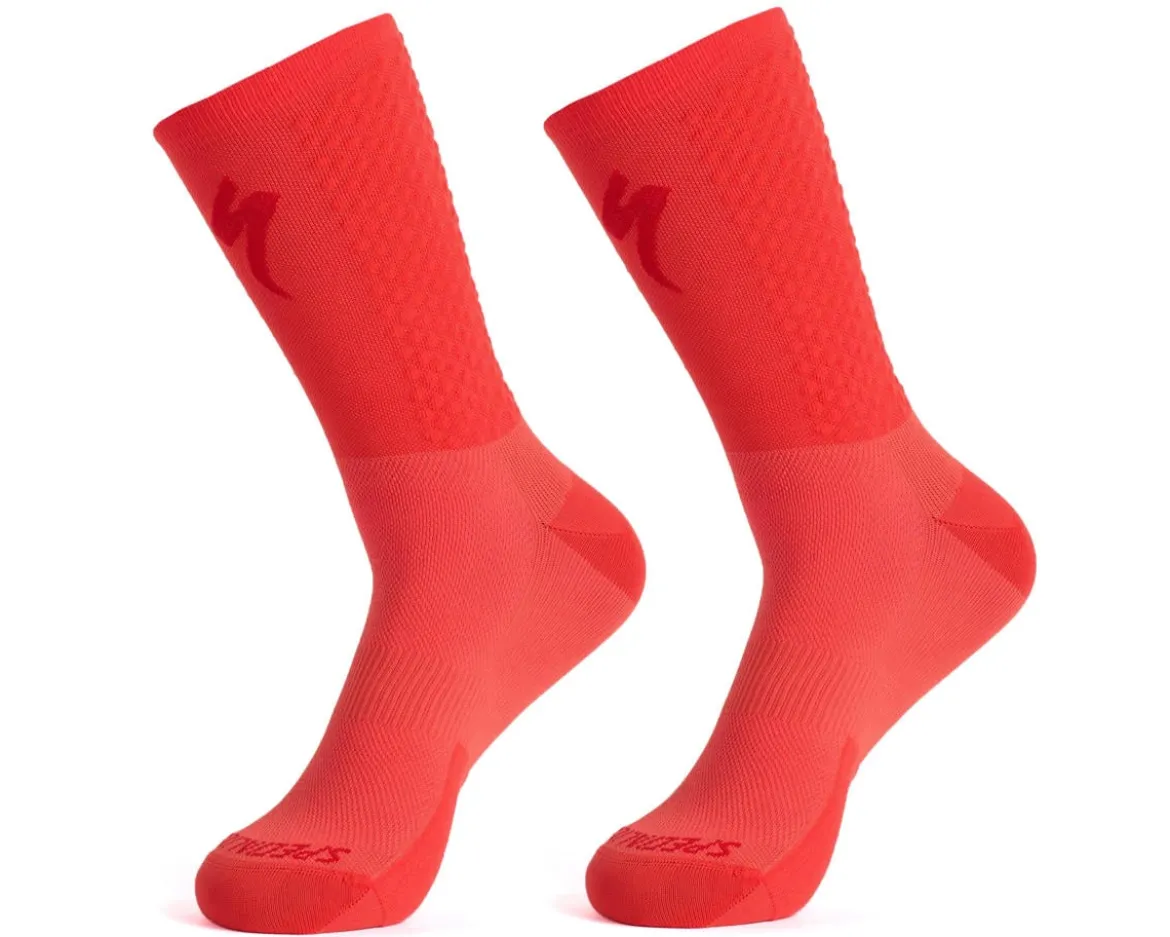 Specialized Knit Tall Socks (Fiery Red/Vivid Red) (S)