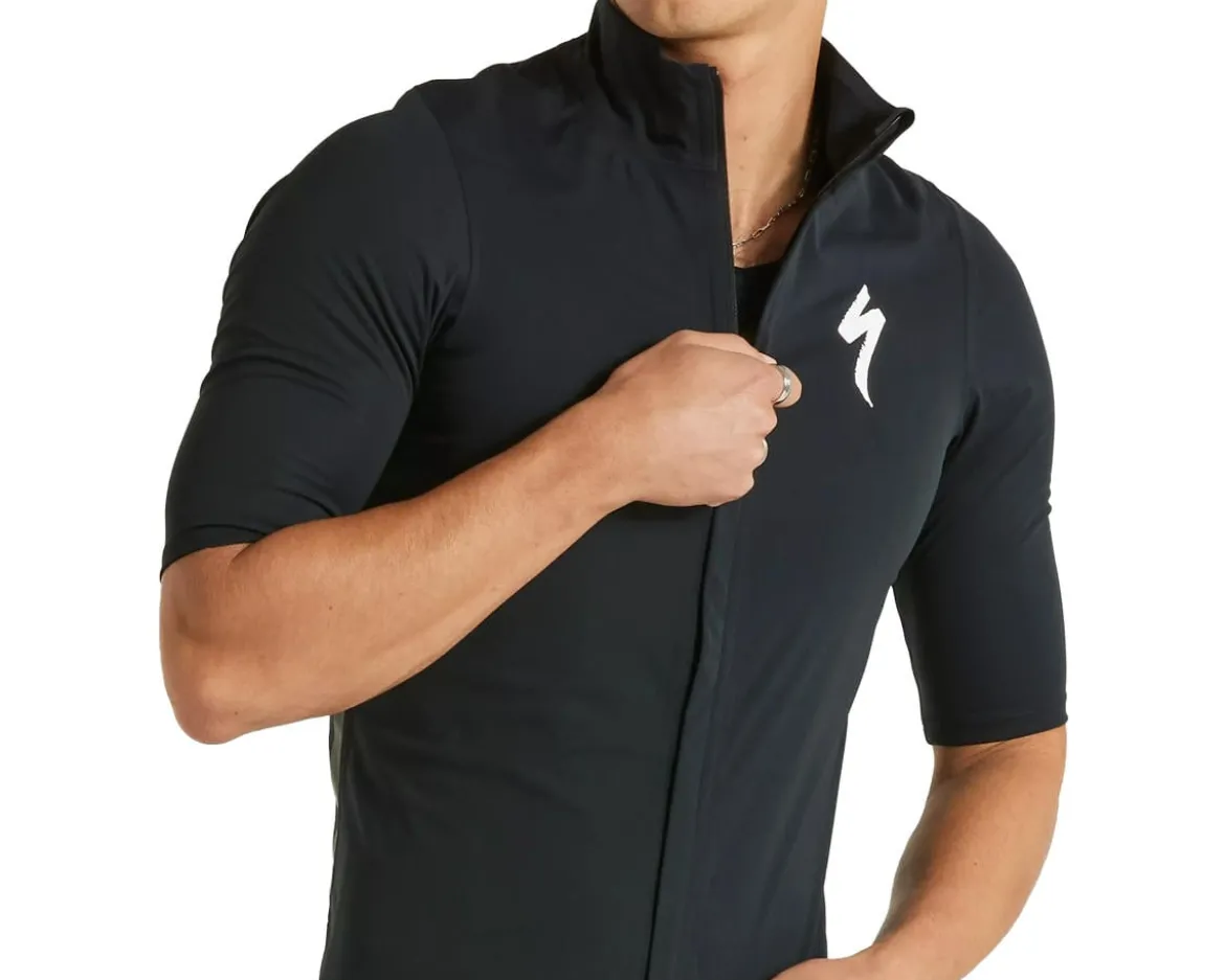 Specialized Men's SL Pro Short Sleeve Rain Jersey (Black) (S)