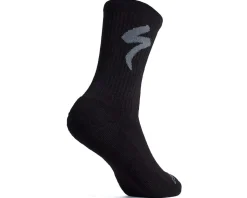 Specialized Merino Midweight Tall Logo Socks (Black) (S)