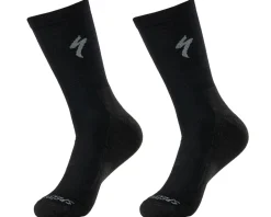 Specialized Primaloft Lightweight Tall Logo Socks (Black) (XL)
