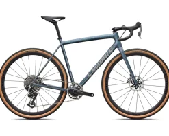 Specialized S-Works Crux Gravel Bike (Grey Blue Fjord/Metallic Desert Metallic) (49cm) (SRAM RED XPLR E1 AXS)