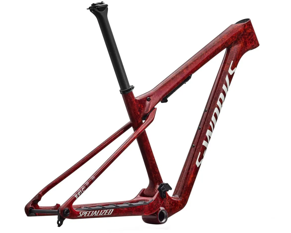 Specialized S-Works Epic World Cup Frameset (Gloss Red/Metallic White Silver) (XS)