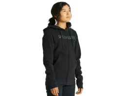 Specialized Women's Legacy Wordmark Zip-Up Hoodie (Black) (XS)