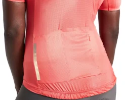 Specialized Women's SL Air Distortion Short Sleeve Jersey (Vivid Coral) (S)
