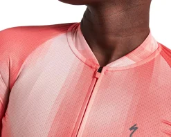 Specialized Women's SL Air Distortion Short Sleeve Jersey (Vivid Coral) (S)