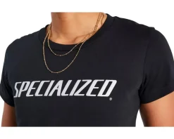 Specialized Women's Wordmark Short Sleeve T-shirt (Black) (XS)