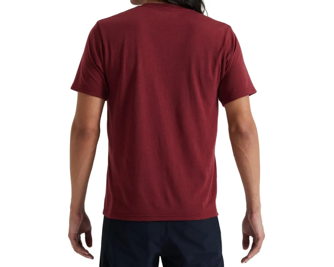 Specialized Wordmark Short Sleeve Tee (Garnet Red) (S)