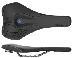 SQlab 611 Ergowave Saddle (Black) (S-Tube Rails) (140mm)