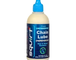 Squirt Long Lasting Wax Based Dry Bike Chain Lube (For Low Temperatures) (4oz)