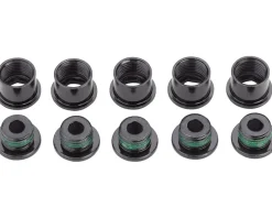 SRAM Crank Chainring Bolt Kit (Black) (5-Arm) (Steel)