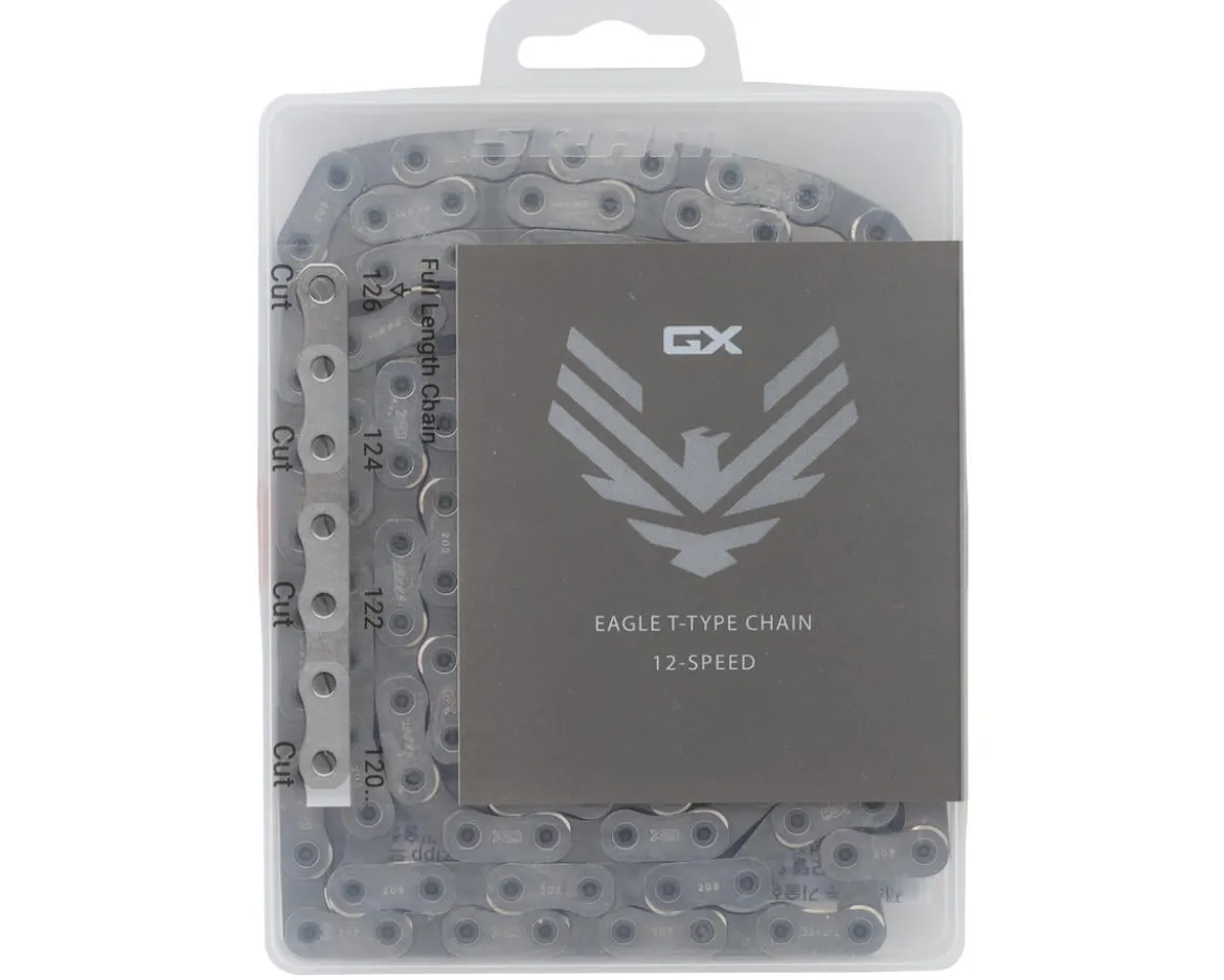 SRAM GX Eagle T-Type Flattop Chain (Silver) (12 Speed) (126 Links)