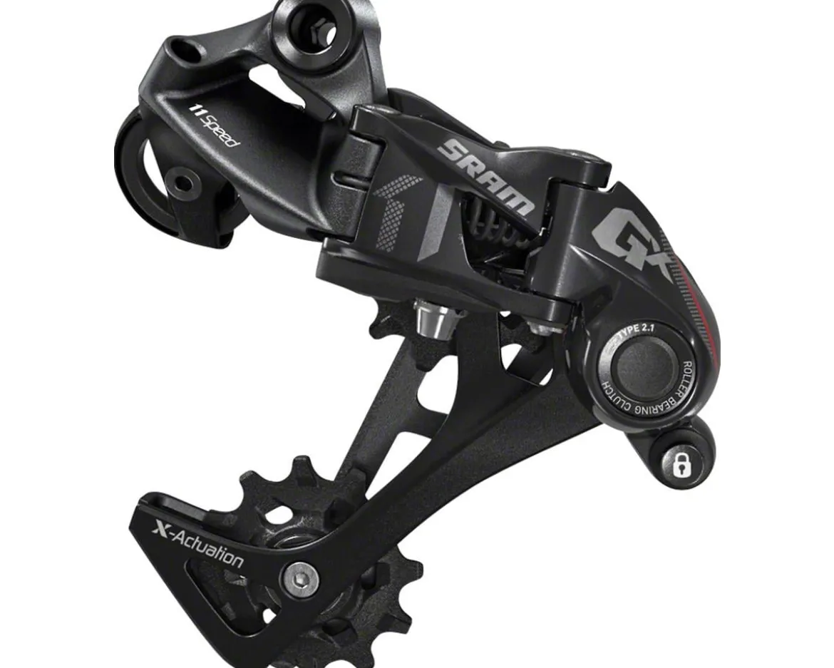 SRAM GX Rear Derailleur (Black/Red) (1 x 11 Speed) (Long Cage) (Clutch)