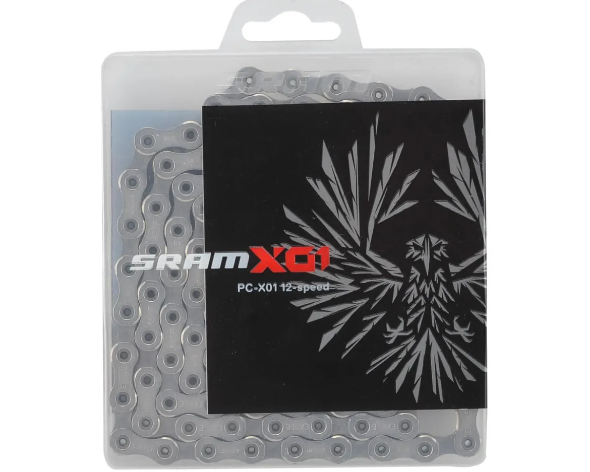 SRAM PC X01 Eagle Chain (Silver) (12 Speed) (126 Links) (w/ PowerLock)