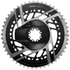 SRAM RED AXS Chainring Power Meter Kit (Black/Silver) (2 x 12 Speed) (E1) (Inner & Outer) (46/33T) (Direct Mount)