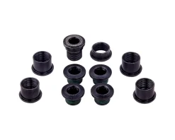 SRAM Red Quarq Five Arm Chainring Hidden Dual-Hex Bolt Kit (Black) (Steel) (5-Pack)