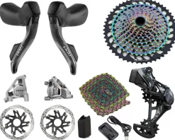SRAM RED/XX1 AXS Mullet Gravel Groupset (Rainbow) (1 x 12 Speed) (10-52T) (E1)