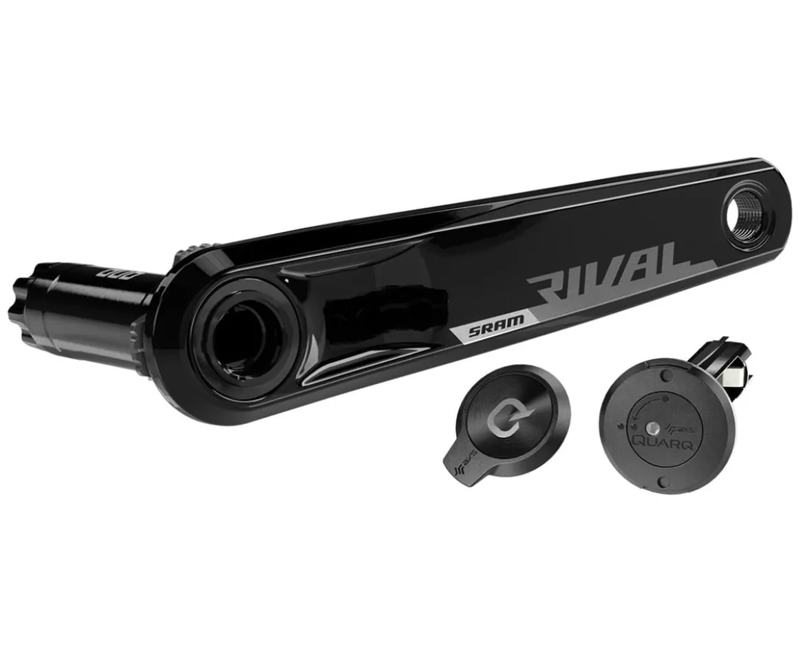 SRAM Rival AXS Crankset w/ Quarq Power Meter (Black) (2 x 12 Speed) (DUB Spindle) (D1) (175mm) (48/35T) (107 BCD) (Bottom Bracket Not Included)