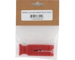 SRAM Universal Bleed Block (Red)