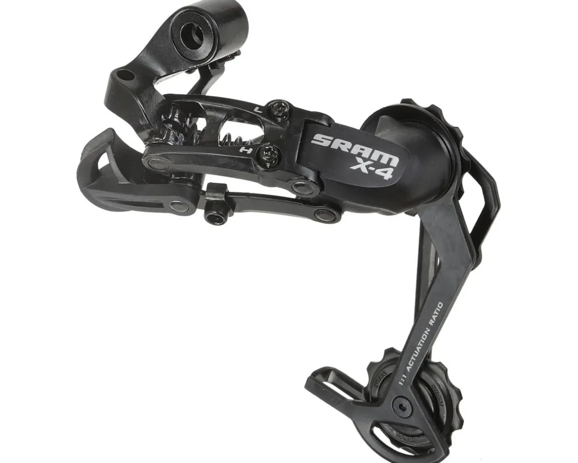 SRAM X-4 Rear Derailleur (Black) (7-9 Speed) (Long Cage)