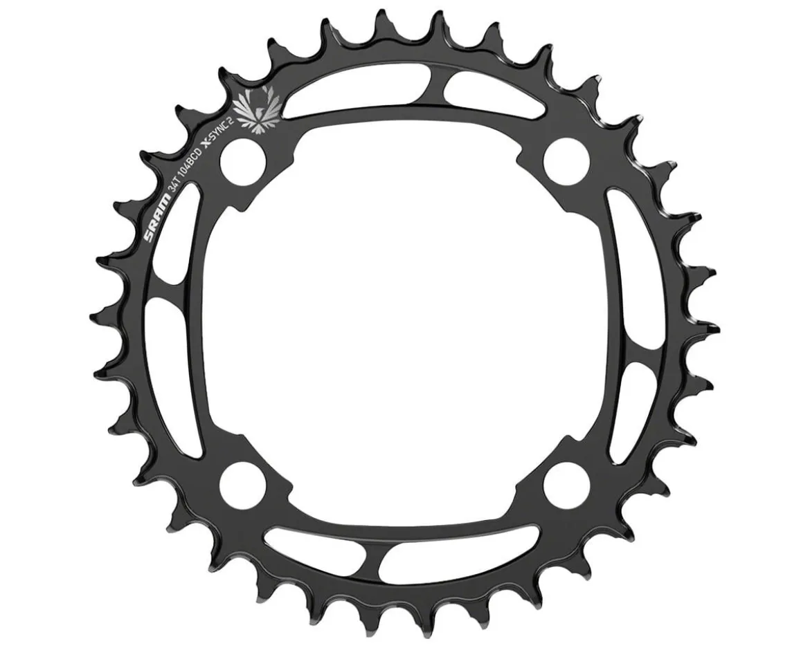 SRAM X-Sync 2 Eagle Steel Chainring (Black) (1 x 11/12 Speed) (104mm BCD) (Single) (SRAM) (34T)