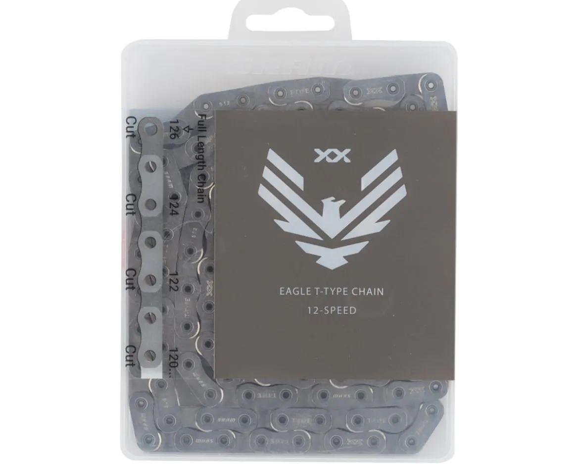SRAM XX Eagle T-Type Flattop Chain (Silver) (12 Speed) (126 Links)