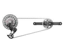 SRAM XX SL Eagle Transmission AXS Groupset (Black/Silver) (T-Type) (165mm) (34T) (1 x 12 Speed) (DUB) (55mm Chainline) (UDH)