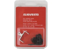 SRAM Apex AXS Disc Brake Pads (Organic) (Steel Back/Quiet) (1 Pair)