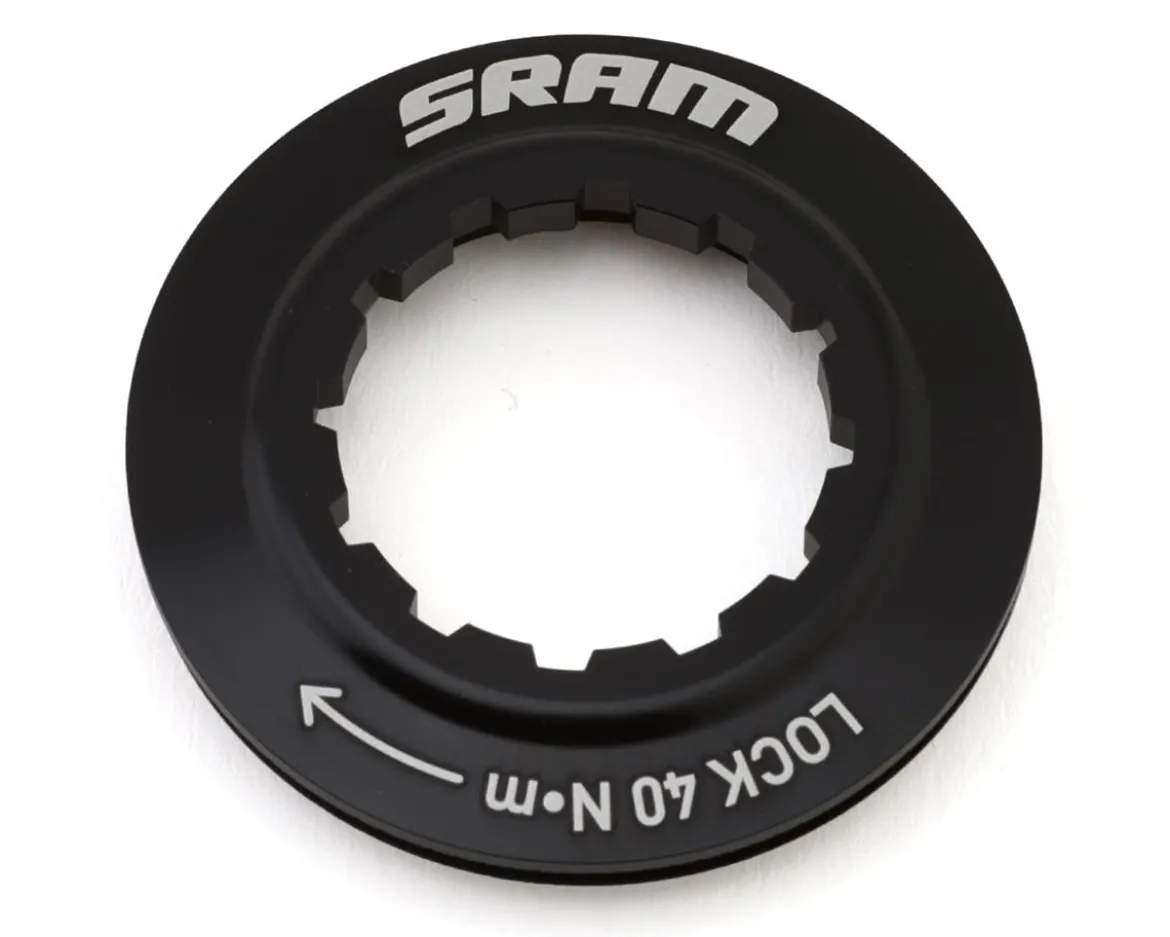 SRAM Centerlock Rotor Lockring (Black) (Internal Spline)