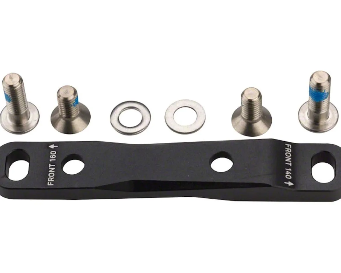 SRAM Disc Brake Adapters (Black) (Flat Mount) (140/160mm Front)