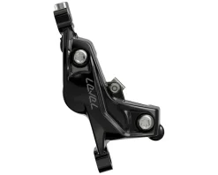 SRAM Level Silver Stealth 4-Piston Hydraulic Disc Brake (Black) (Post Mount) (Left) (Caliper Included)