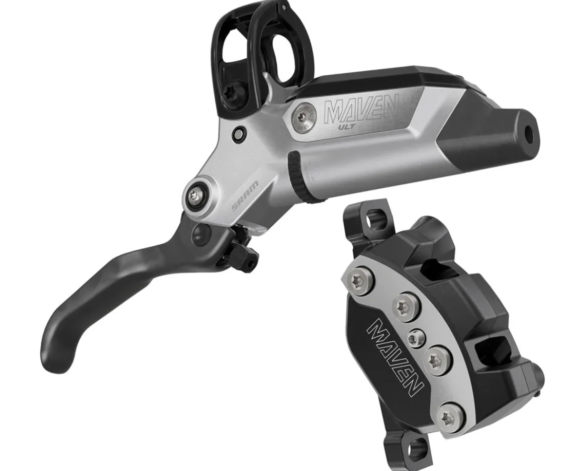 SRAM Maven Ultimate Hydraulic Disc Brake (B1) (Clear Anodized) (Left) (Post Mount) (Caliper Included)