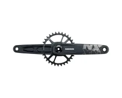 SRAM NX Eagle DUB BOOST Crankset (Black) (w/ X-Sync 2 DM Steel Chainring) (175mm) (32T)