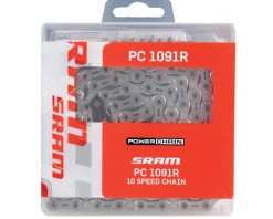 SRAM PC-1091R HollowPin PowerLock Chain (Silver) (10 Speed) (114 Links)