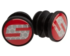 SRAM Road Handlebar End Plugs (Red) (S Logo)