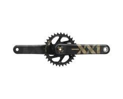 SRAM XX1 Eagle Crankset (Black/Gold) (12 Speed) (SRAM Direct Mount) (175mm) (34T) (DUB Spindle) (Boost)