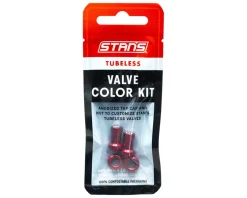 Stan's Tubeless Valve Color Kit (Red) (Pair)