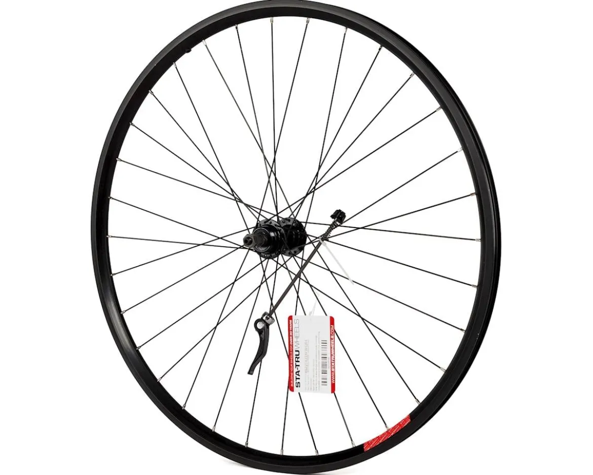 Sta-Tru Quick Release Single Wall Rear Wheel (Black) (Freewheel) (QR x 135mm) (700c)
