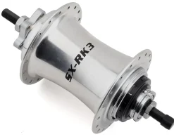 Sturmey Archer SX-RK3 Rear Disc Hub (Silver) (Internal 3 Speed) (6-Bolt) (13/32" x 170mm) (36H) (Includes Twist Shifter)