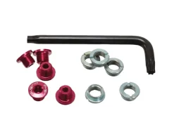 Sugino Alloy Chainring Bolt Set (Red)