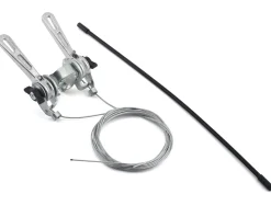 Sunrace SLR03 Downtube Friction Shifters (Silver) (Pair) (2/3 x 6/7/8 Speed) (28.6mm Clamp)