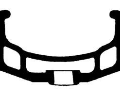 Sun Ringle Rhyno Lite Rim (Black/Silver) (32H) (Presta) (26")