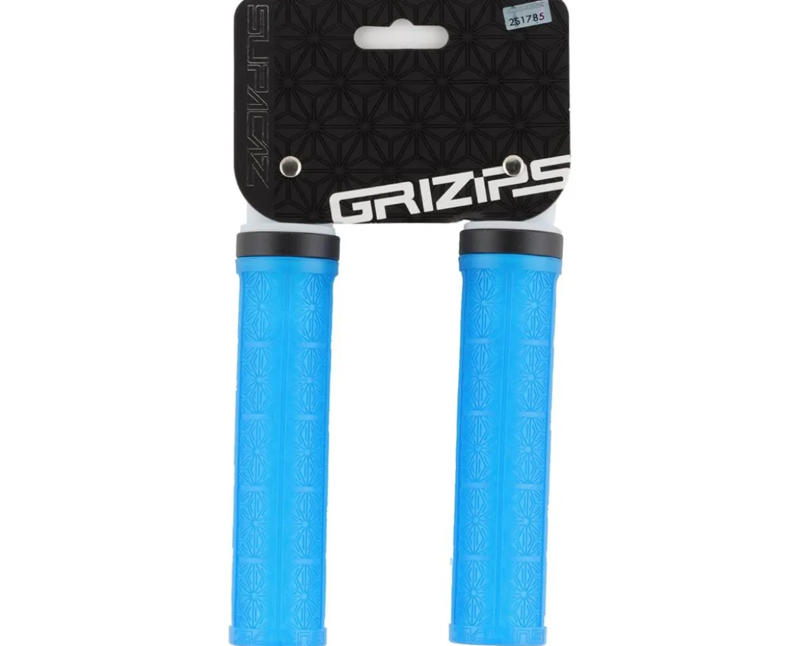Supacaz Grizips Lock-On Grips (Neon Blue)