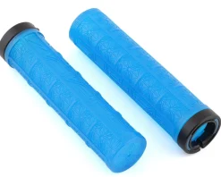 Supacaz Grizips Lock-On Grips (Neon Blue)