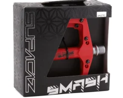Supacaz Smash Thermopoly Platform Pedals (Red)