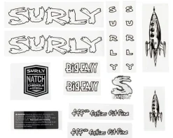 Surly Big Easy Frame Decal Set (White)
