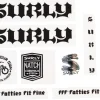 Surly Born to Lose Decal Set (Black)