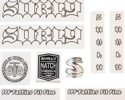 Surly Born to Lose Decal Set (White)