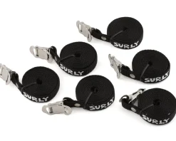 Surly Junk Strap 120cm Rack Straps (Black) (6 Pack)